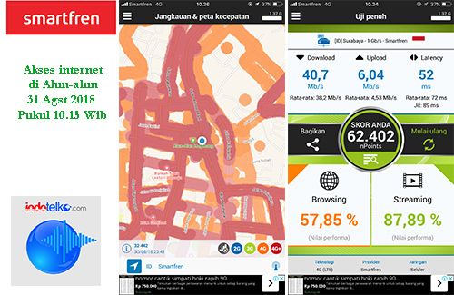 Akses data 4G Smartfren ngacir di Magelang