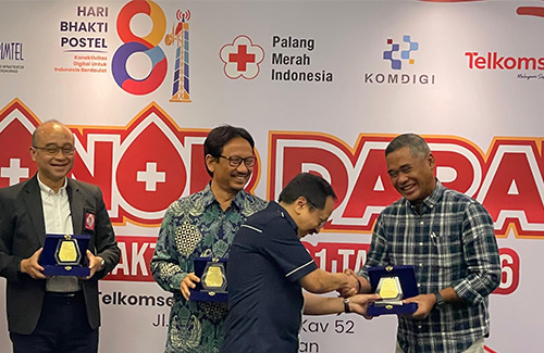 Rayakan Hari Bhakti Postel ke-81, ATSI dan Komunitas ICT gelar donor darah