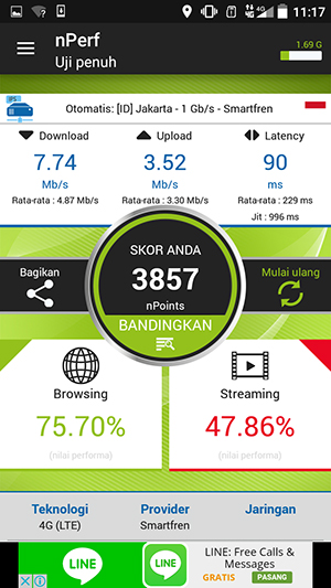 Layanan 4G Smartfren tak Optimal di Denpasar