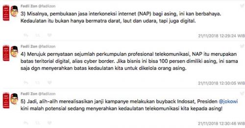 Pak Jokowi kenapa relaksasi DNI, bukan buyback Indosat?