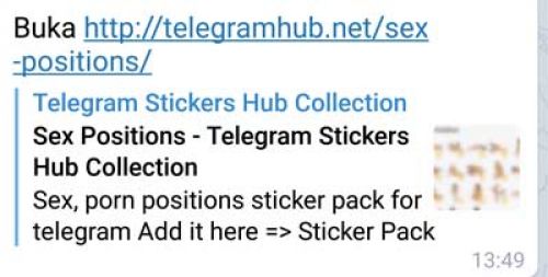 Duuh... Marak sticker pornografi di Telegram