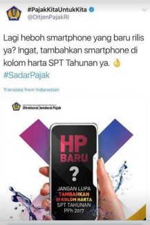 Ponsel harus dilaporkan dalam SPT?