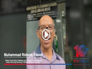 Ucapan HUT, Sekjen Pusat Kajian dan Regulasi Telekomunikasi ITB, Muhammad Ridwan Efendi